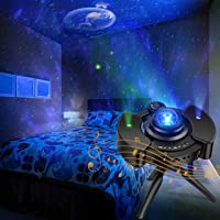 Proyector Estrellas con Soporte para Trípode y Altavoces Dobles Proyectos Cielo Nocturno Galaxia con Nebula Star y Earth…